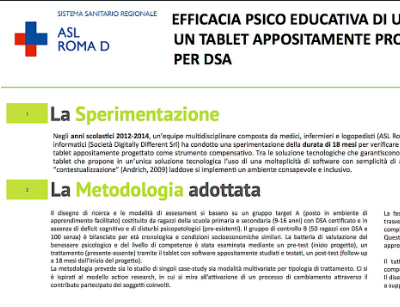ASL Roma D and Digitally Different infographic summarizing the EdiTouch scientific field trial methodology and outcomes